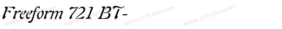 Freeform 721 BT字体转换